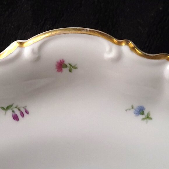 Vtg Hutschenreuther Selb Pasco MayFair 7619 Pedestal Serving Bowl / Fruit Bowl - Picture 5 of 10